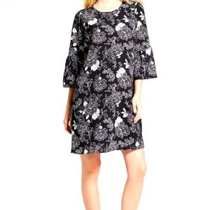 Target Black and White Floral Maternity Dress